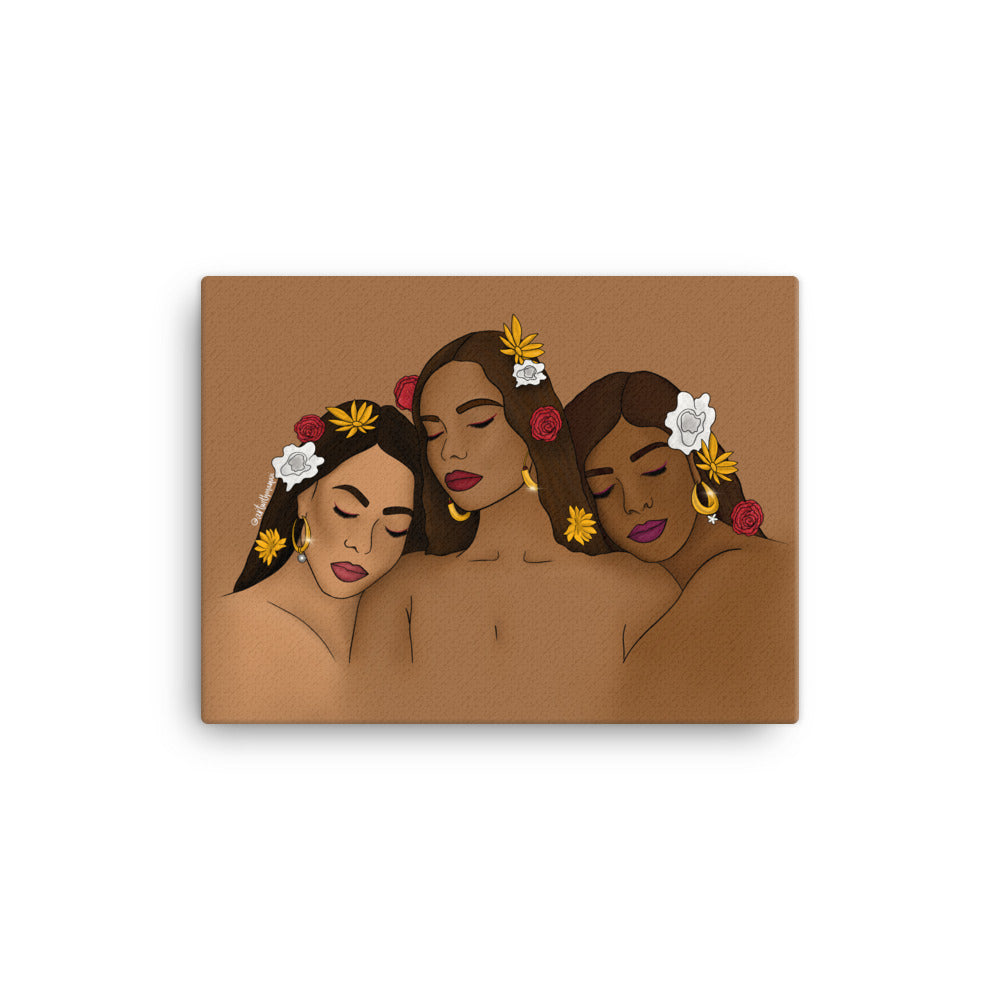 Brown Skin Glows Canvas