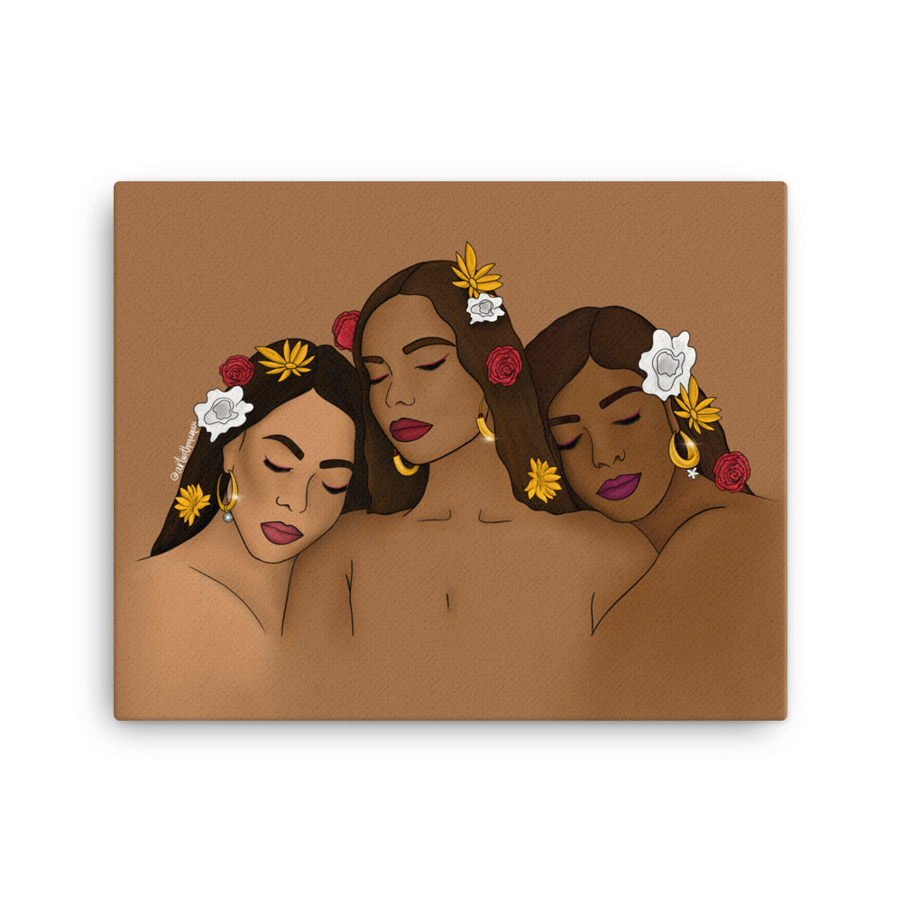 Brown Skin Glows Canvas