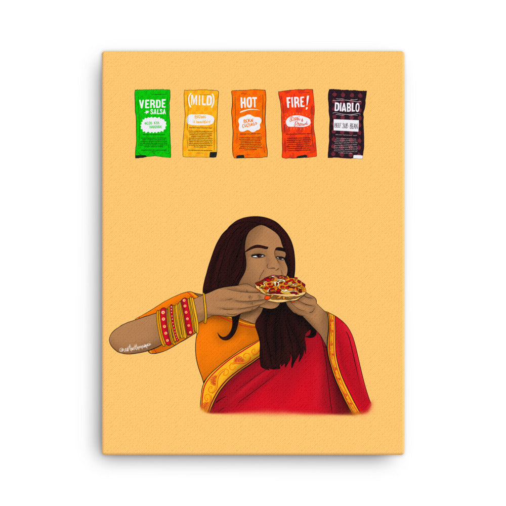 Desi Taco Bell Canvas