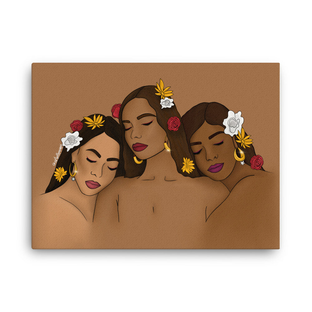 Brown Skin Glows Canvas