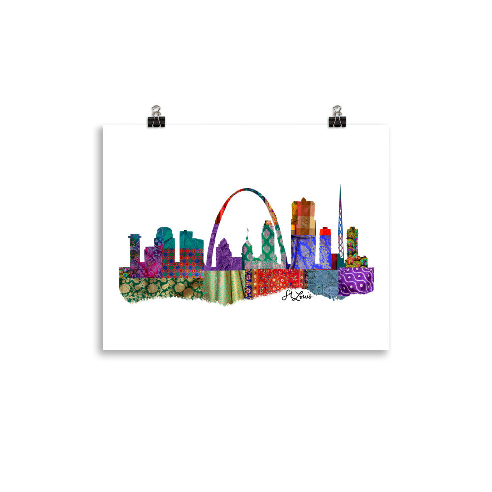 St. Louis Fabric Skyline Print