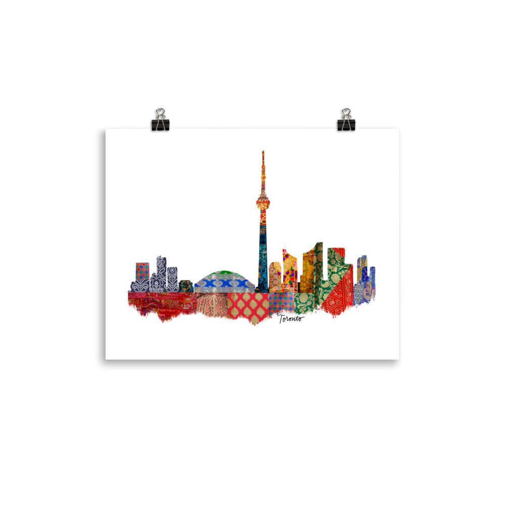 Toronto Fabric Skyline Print