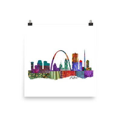 St. Louis Fabric Skyline Print