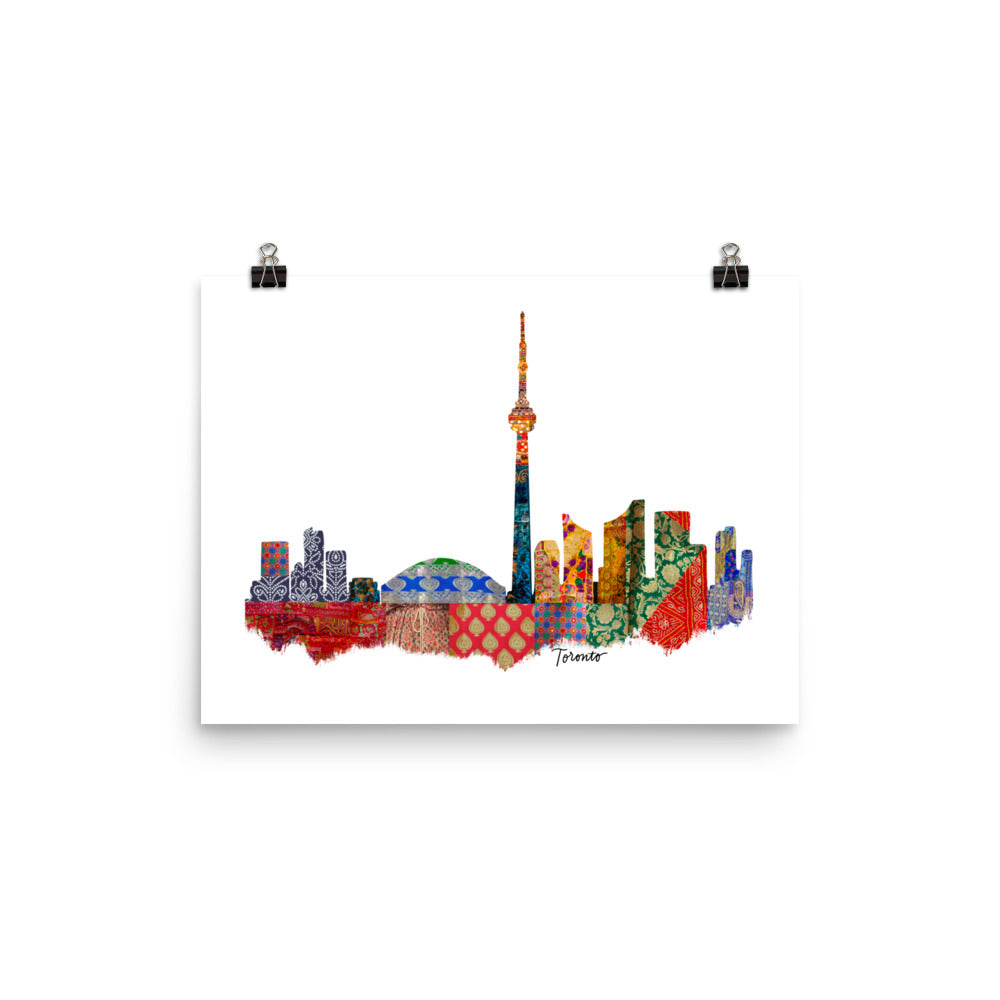 Toronto Fabric Skyline Print