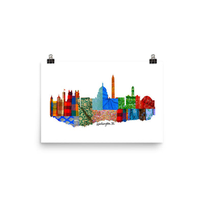 Washington D.C. Fabric Skyline Print