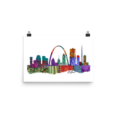 St. Louis Fabric Skyline Print