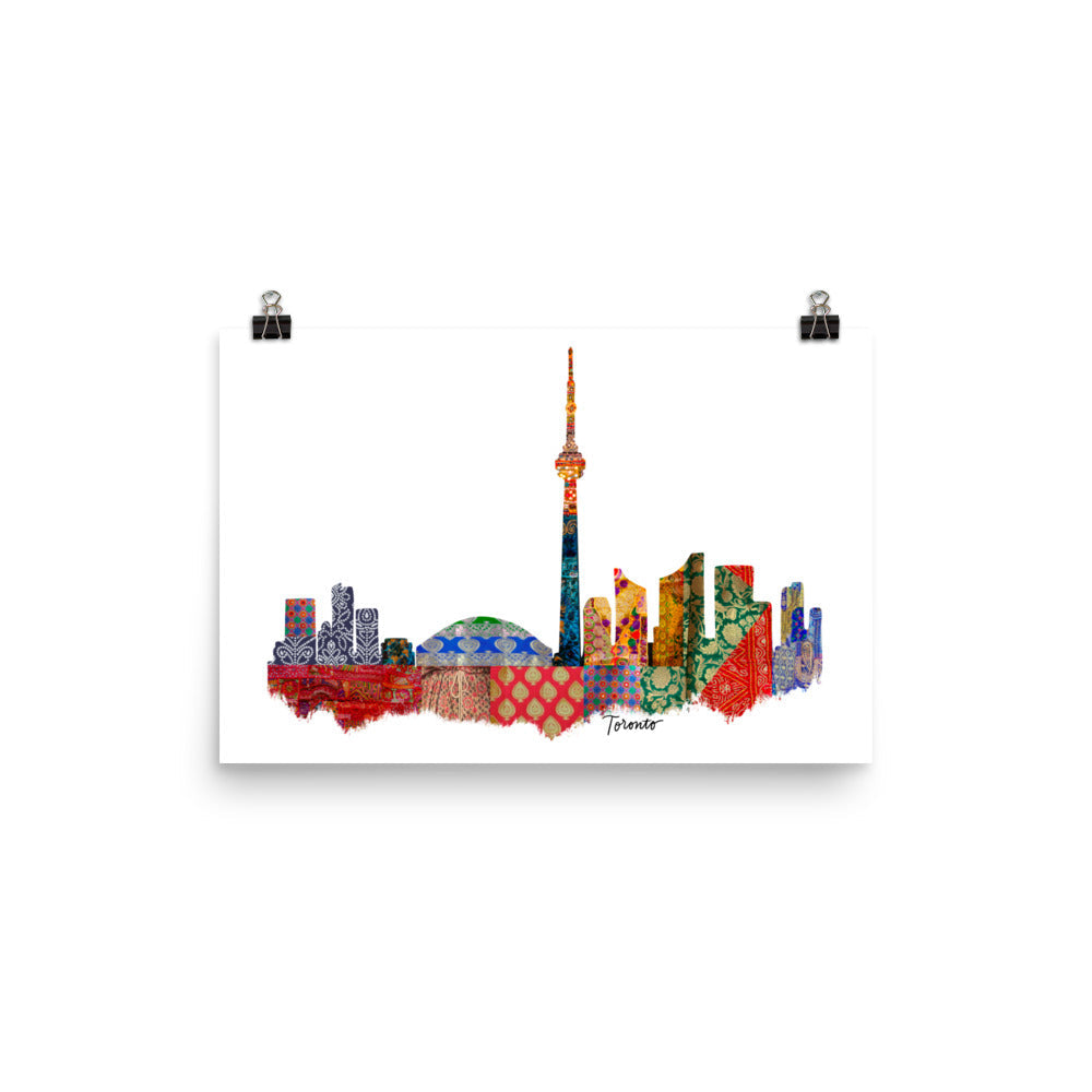 Toronto Fabric Skyline Print