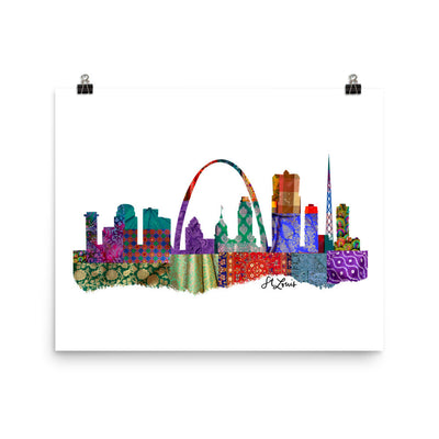 St. Louis Fabric Skyline Print