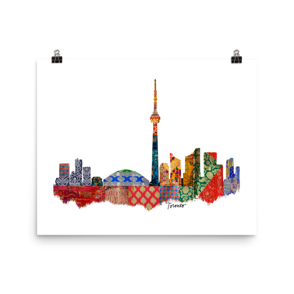 Toronto Fabric Skyline Print