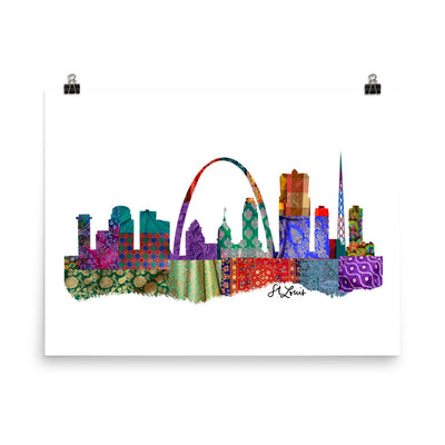 St. Louis Fabric Skyline Print