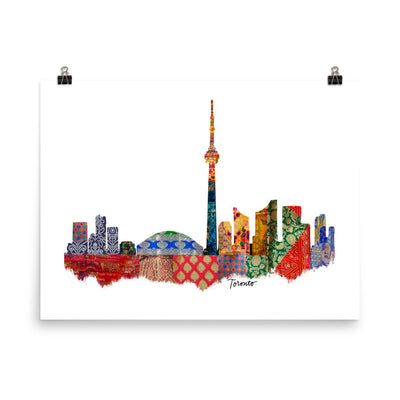 Toronto Fabric Skyline Print