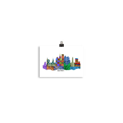 Philadelphia Fabric Skyline Print