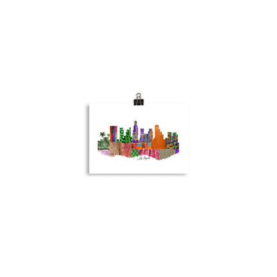 Los Angeles Fabric Skyline Print