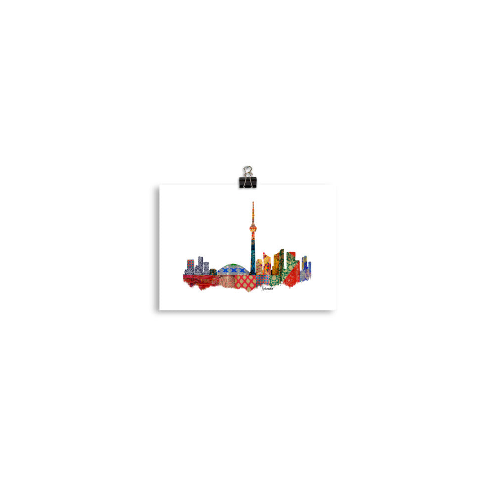 Toronto Fabric Skyline Print