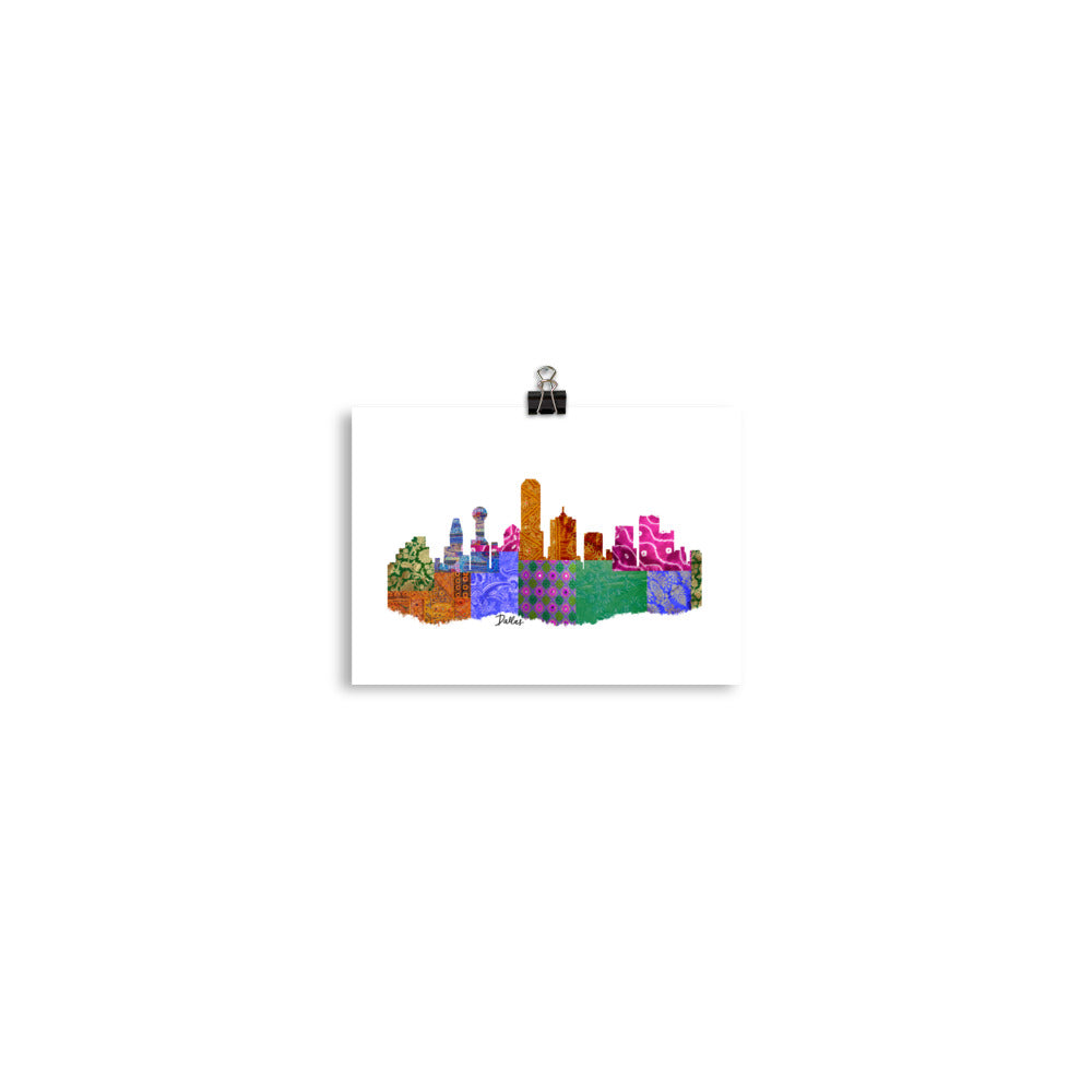 Dallas Fabric Skyline Print