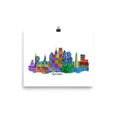 Philadelphia Fabric Skyline Print