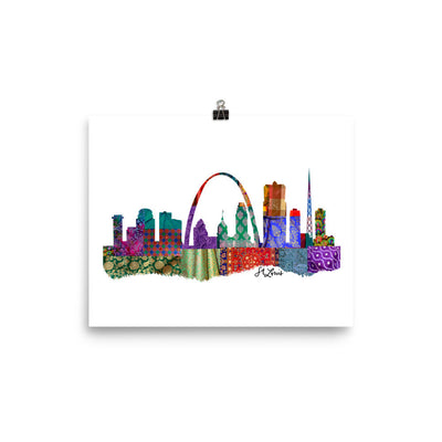 St. Louis Fabric Skyline Print