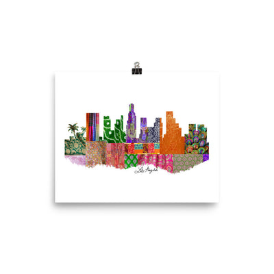 Los Angeles Fabric Skyline Print