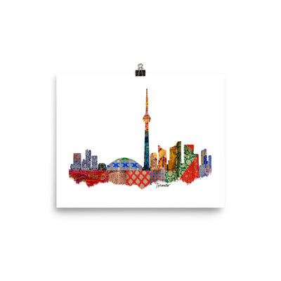 Toronto Fabric Skyline Print