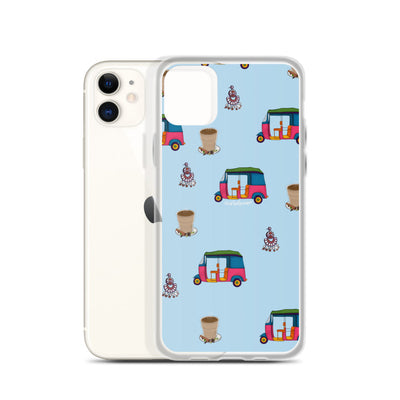 Auto, Earrings, and Chai Blue Phone Case: iPhone