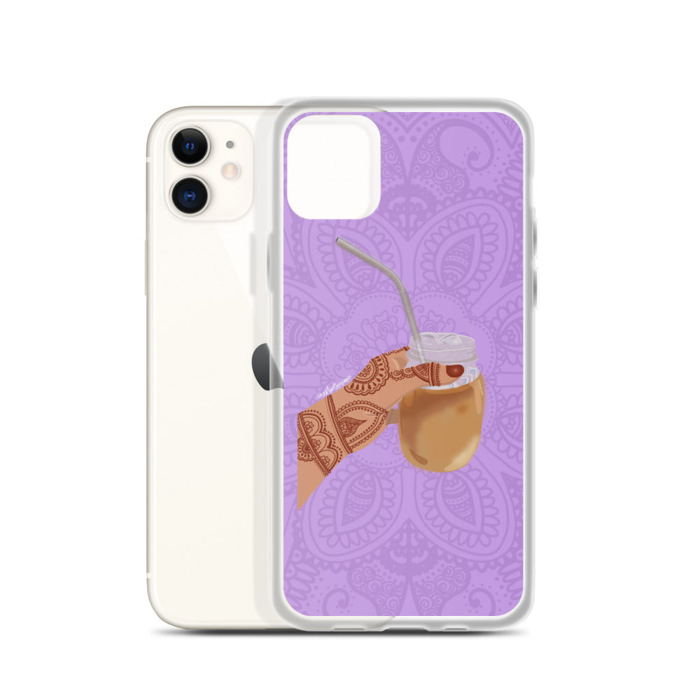 Iced Coffee Mendhi Hands Phone Case: iPhone