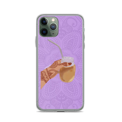 Iced Coffee Mendhi Hands Phone Case: iPhone