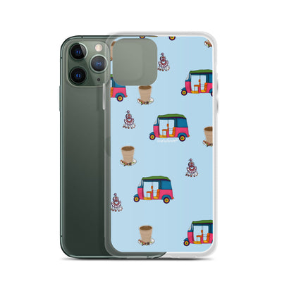 Auto, Earrings, and Chai Blue Phone Case: iPhone