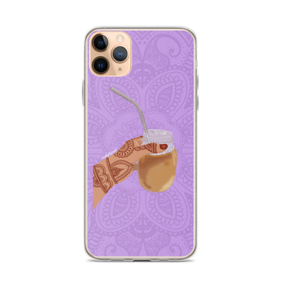 Iced Coffee Mendhi Hands Phone Case: iPhone