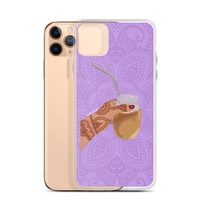 Iced Coffee Mendhi Hands Phone Case: iPhone