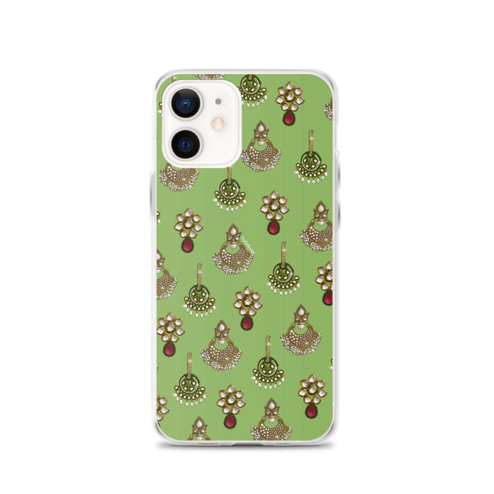 Desi Earrings Green Phone Case: iPhone