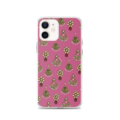 Desi Earrings Pink Phone Case: iPhone