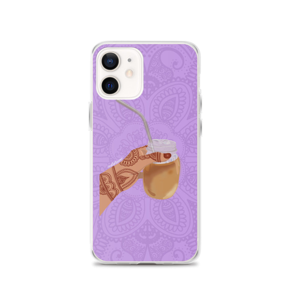 Iced Coffee Mendhi Hands Phone Case: iPhone