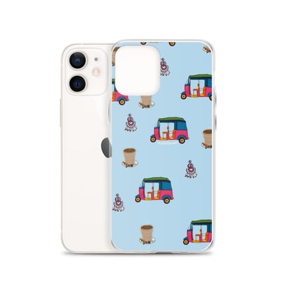 Auto, Earrings, and Chai Blue Phone Case: iPhone