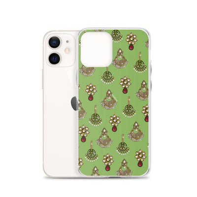 Desi Earrings Green Phone Case: iPhone