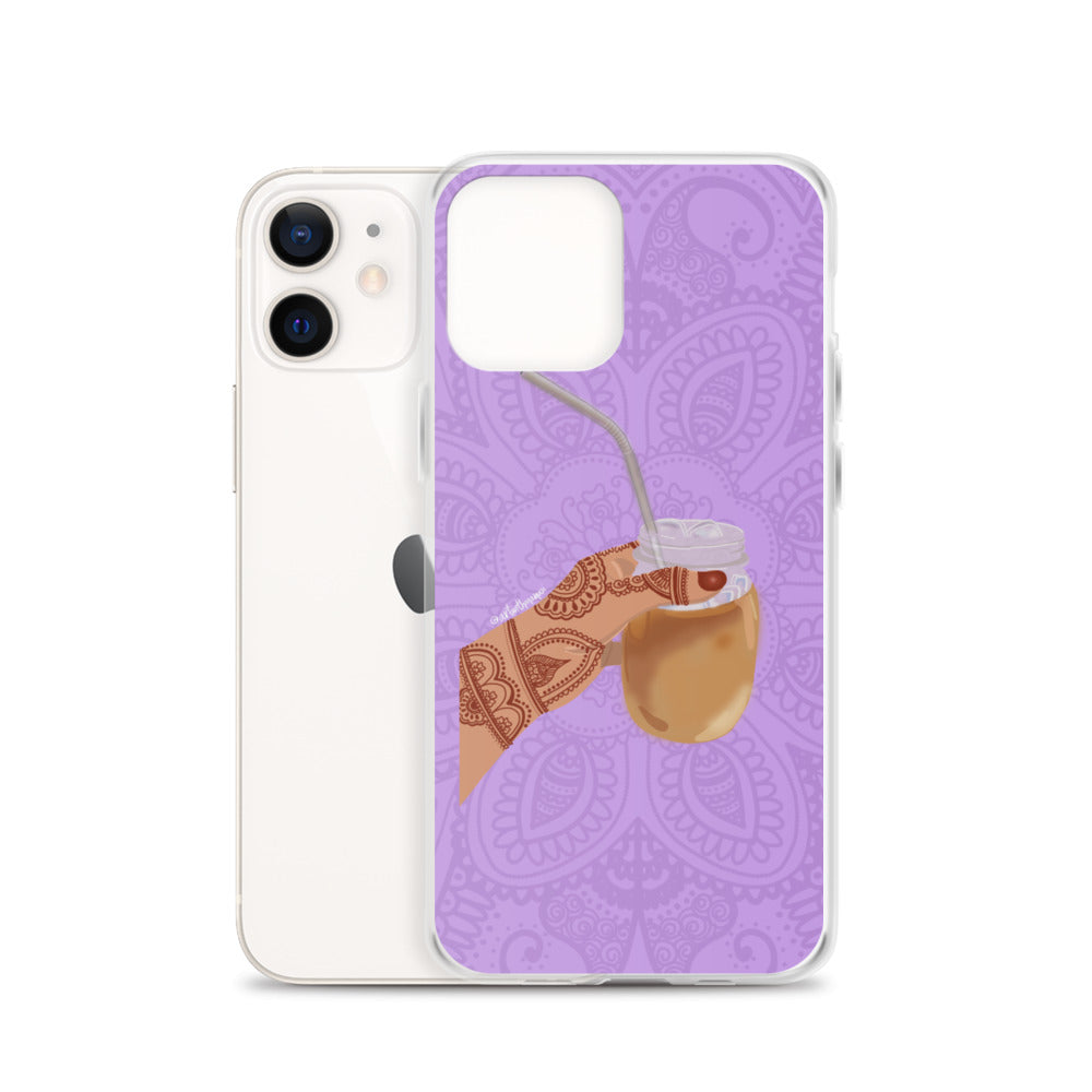 Iced Coffee Mendhi Hands Phone Case: iPhone