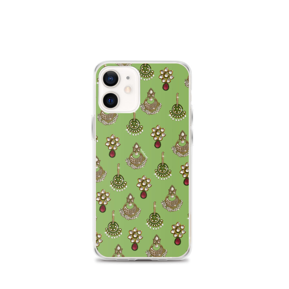 Desi Earrings Green Phone Case: iPhone