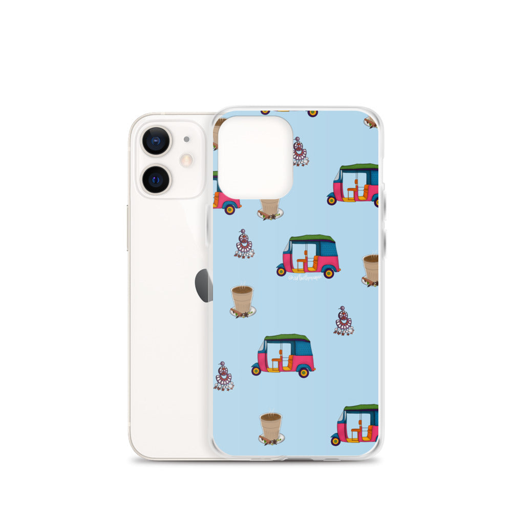 Auto, Earrings, and Chai Blue Phone Case: iPhone