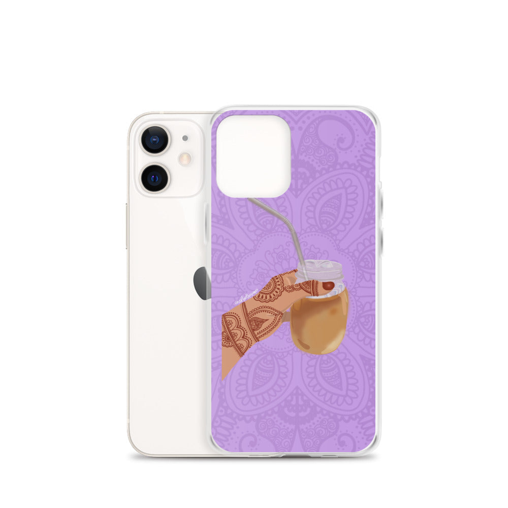 Iced Coffee Mendhi Hands Phone Case: iPhone