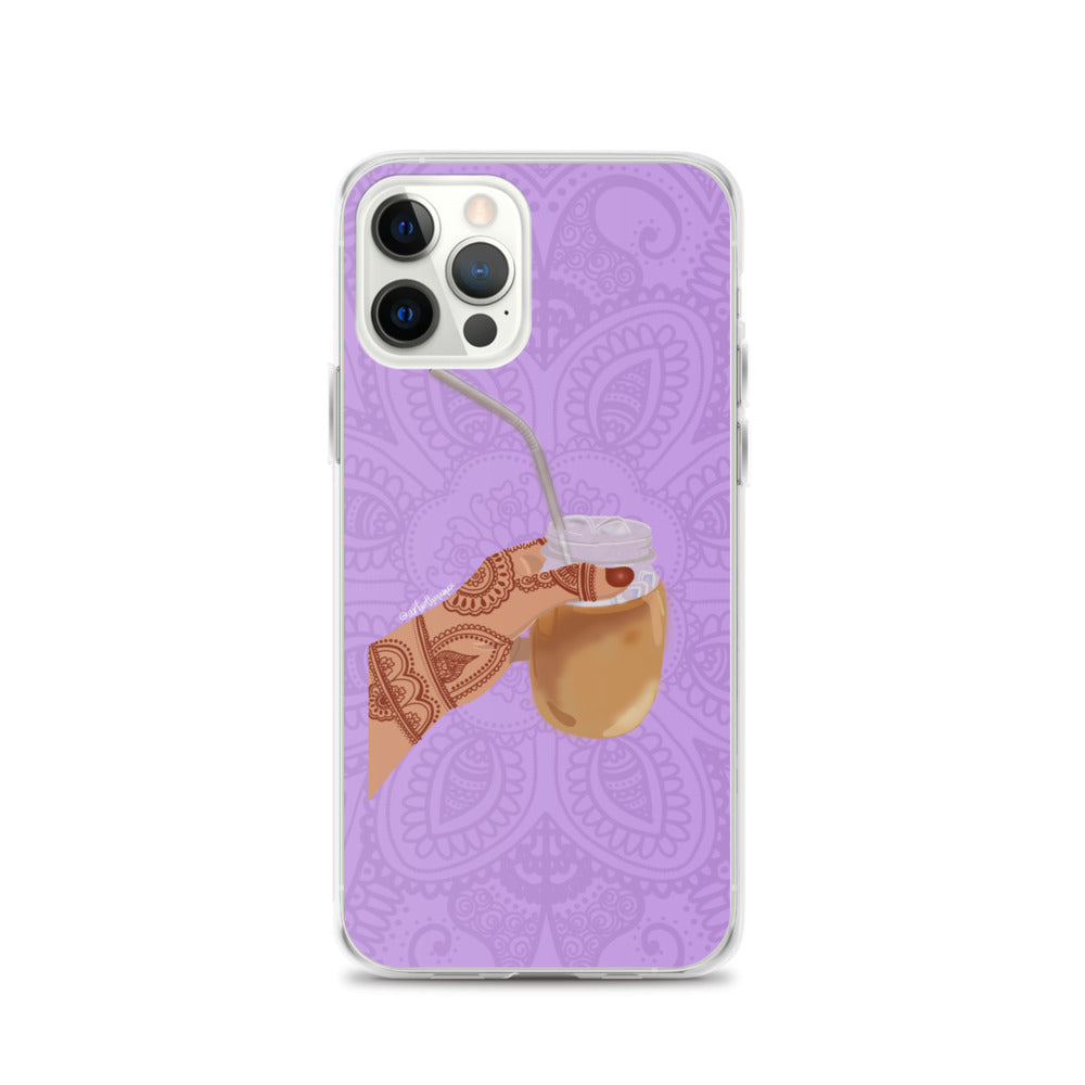 Iced Coffee Mendhi Hands Phone Case: iPhone