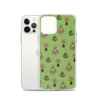 Desi Earrings Green Phone Case: iPhone