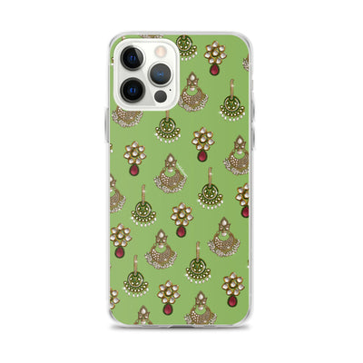 Desi Earrings Green Phone Case: iPhone