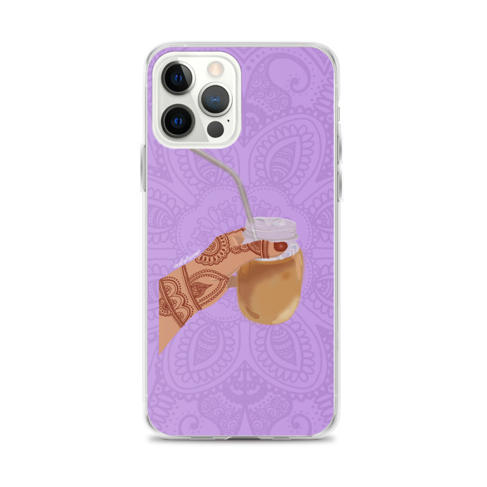 Iced Coffee Mendhi Hands Phone Case: iPhone