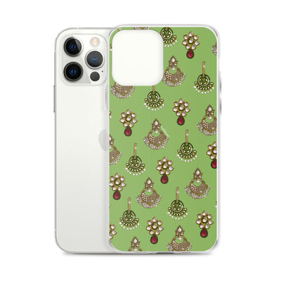 Desi Earrings Green Phone Case: iPhone