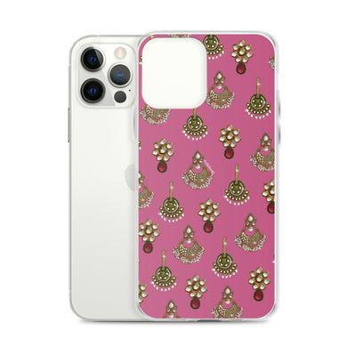 Desi Earrings Pink Phone Case: iPhone