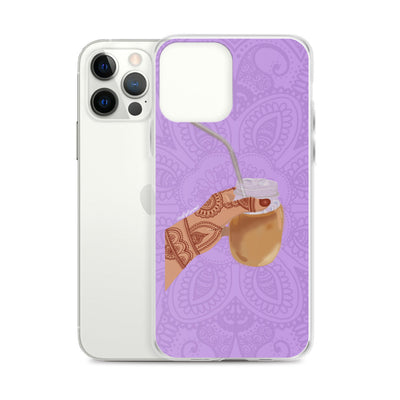 Iced Coffee Mendhi Hands Phone Case: iPhone