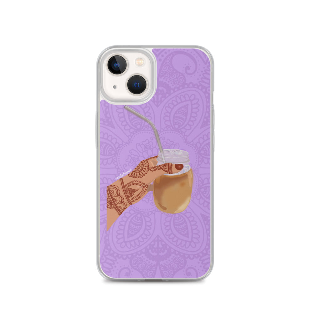 Iced Coffee Mendhi Hands Phone Case: iPhone