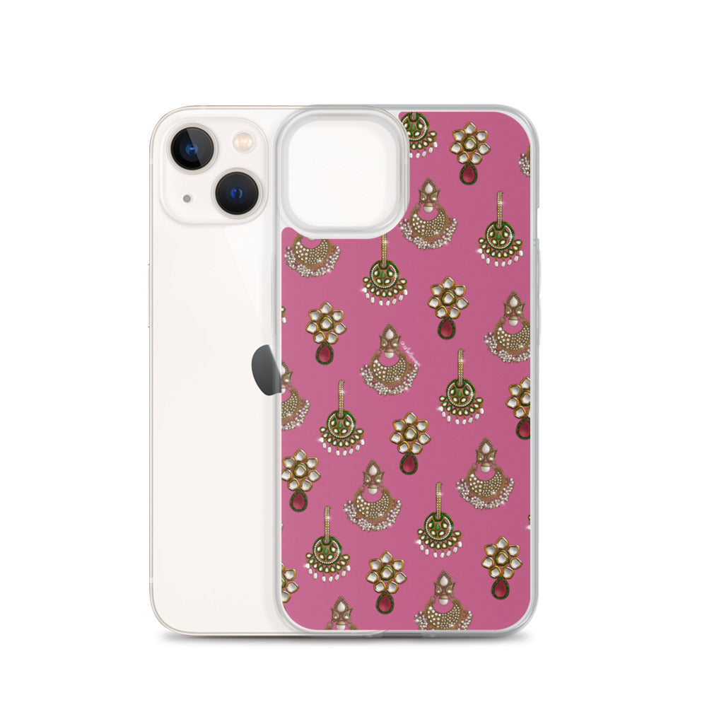 Desi Earrings Pink Phone Case: iPhone