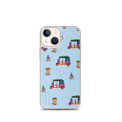 Auto, Earrings, and Chai Blue Phone Case: iPhone