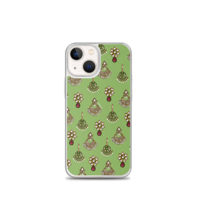 Desi Earrings Green Phone Case: iPhone