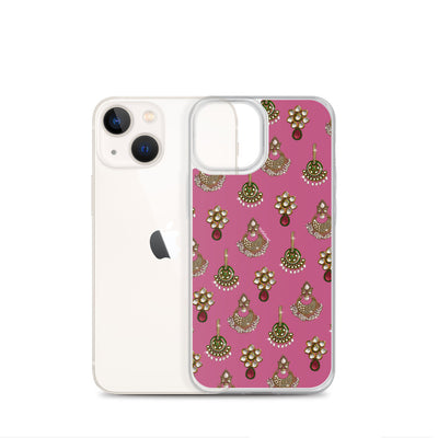 Desi Earrings Pink Phone Case: iPhone